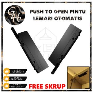 Push to Open Pintu Lemari Otomatis Sistem One Touch Peredam Pintu Kabinet Membuka Lemari Pakaian