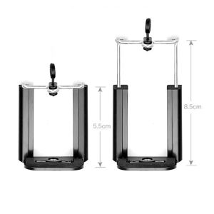 Universal Tablet Phone 2 In 1 1/4" Tripod Mount Clamp Holder Bracket Selfie Clip Tablet Stand Holder