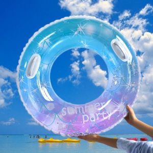 60/70/80/90cm Sequin Ins Glitter Inflatable Baby Float Swimming Ring Pool Floater Tube for kids and adults Summer gift