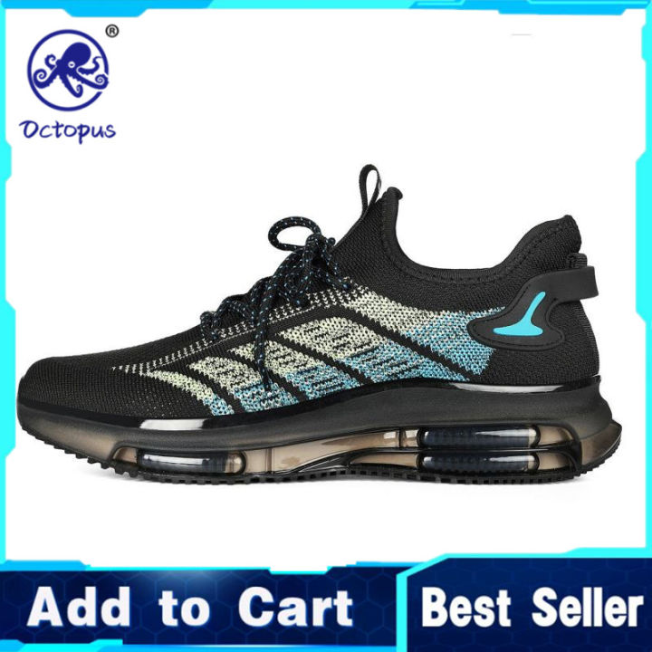 BẠCH TUỘC Nam Sneaker, đàn hồi cao Đệm hơi duy nhất tối đa chạy có đệm ...