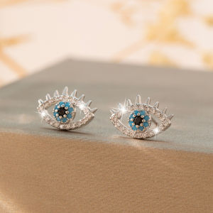 Fashion Blue Evil Eye Rings for Women Stainless Steel Ring Open Adjustable one Set