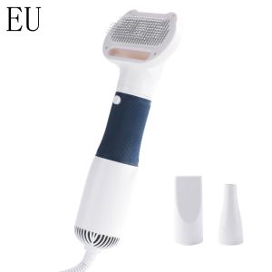 DFVDSPW EU/AU/UK/US Plug Pet Grooming Hair Dryer And Comb Efficiently Quiet Dog Drying Brush Hair Comb Speeds Up Drying Time 3 In 1 Pets powerful hair dryer brush Puppy