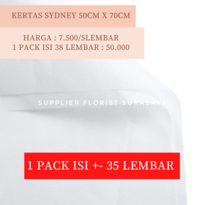 SFS - [1PACK ISI 35 LEMBAR] KERTAS SYDNEY KOREAN WRAPPING PAPER BOUQUET WRAP DALAMAN BUKET BUNGA UNTUK LAPISAN SEPATU KUE TART BUNGA