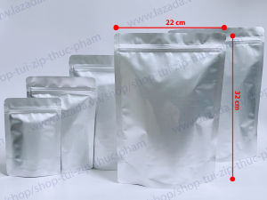 Túi Zip 2 mặt bạc - Túi zip bạc - Túi zip đựng cà phê - Túi đựng thực phẩm - Túi zipper ziplock - Bì zip bạc