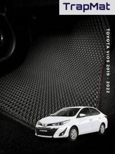 Toyota Vios 2019 TrapMat Customize Car Floor Mat 100%Waterproof AntiSlip Easy to Clean(Front&Rear)Toyota Accessories