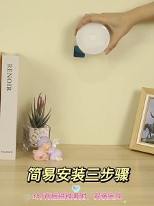 Portable Push LED Lamp Night Light USB Rechargeable Stick-on Push Light Wireless Back Magnetic Cabinet Counter LED