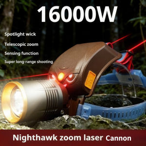 Super Bright LED Headlamp Zoomable Rechargeable Motion Sensor Switch Headlight for Outdoor Fishing Camping
