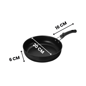 ROZEL Panci Masak Anti Lengket Serbaguna / Wajan Penggoreng Telur Martabak Banyak Ukuran / Frypan Multifungsi Kokoh / Panci Penggorengan Anti Karat Kualitas Bagus