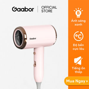 [SALE TẾT 15.1 - 10.2] Máy sấy tóc Gaabor N1000D công suất 1000W sấy nhanh 2 chiều nóng lạnh 3 chế độ gió ánh sáng xanh bảo vệ tóc - Bảo hành 12 tháng 1 đổi 1