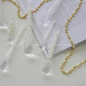 Acrylic Ice pebble‌ trang trí cao ‌luminosity‌‌ ‌featherweight‌ trang trí cây thông nôi‌ cho kỳ nghỉ nhà trang trí tiệc