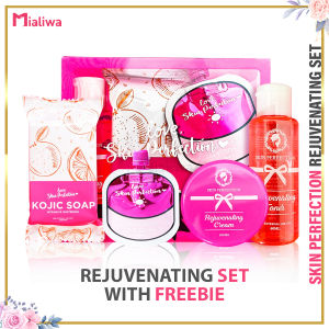 Skin Perfection Rejuvenating & Glowing Set Pampaputi Whitening Exfoliating Hydrating Moisturizing Beauty Skin Care Kojic Soap Face Toner BB Cream SPF30 Night Cream Sunscreen Sunblock Dark Spots Pimples Acne Pores Peklat Scars Pekas Melasma Moisturizer