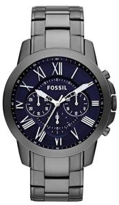 [Authentic] Original Fossil Mens Grant Chronograph Ion Pleated Watch FS4831 Jam Tangan Lelaki
