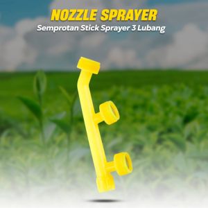 DADIDU Nozzle Sprayer Stik Kepala Semprotan Pipa Spray 4 Mata Semprotan 4 Lubang Drat 14mm - Nozzle Spray Deinsektifasi Disinfektan - Kepala Semprotan Hama Pupuk 4 Lubang Sprinkler