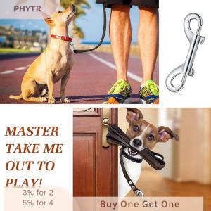 PHYTR HOT Double Ended Bolt Snap Hooks Heavy Duty Trigger Chain Marine Grade Metal Clips For Farm Use Water Bucket Dog Leash Horse Tack