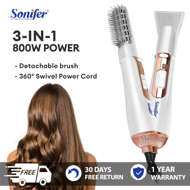 Sonifer Hair Dryer Volumizing Hot Air Brush Hair Blow Dryer