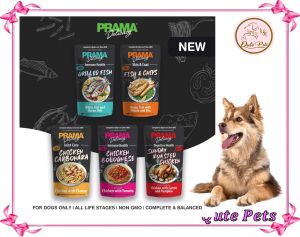 [Mixable] Prama Dog Food 120G Grilled Fish Fish & Chips Chicken Carbonara Chicken Bolognese Chicken Roasted - For Dogs All Life Stages Non GMO Complete Balanced