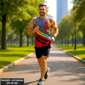 Kaos Olahraga Kutungan Singlet Tank Top Basket Bulutangkis Badminton Futsal  Olahraga KT - SG 01