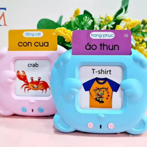 Máy Đọc Thẻ Song Ngữ Anh Việt - Đồ Chơi Giáo Dục Sớm Cho Bé Máy Đọc Thẻ Thông Minh 112 Thẻ 224 Từ Vựng Nhiều Chủ Đề.