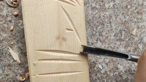 Hanson8 Wood Carving V Punching Triangle Chisel Tools for Carpenter Carving Blank Tool 7M5T2
