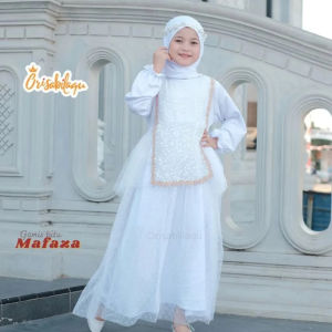 Mafaza Kids Baju Muslim Lebaran Gamis Anak Perempuan Import 10 12  Tahun Murah Mewah Terbaru 2025