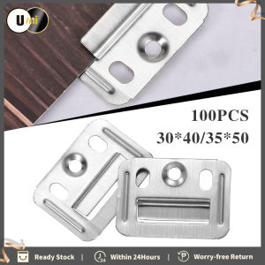 100pcs Gusset plate buckle fixed piece Stainless Steel Integrated stainless steel clip wainscot board clip