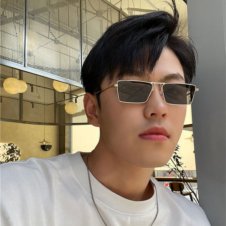 YPSS 2021 New Sunglasses for Men Gold Wire Small Frame Europe and