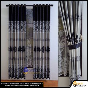 Gorden Jendela Minimalis Murah Blackout Import Premium Quality Model Smokering Tinggi 230 cm