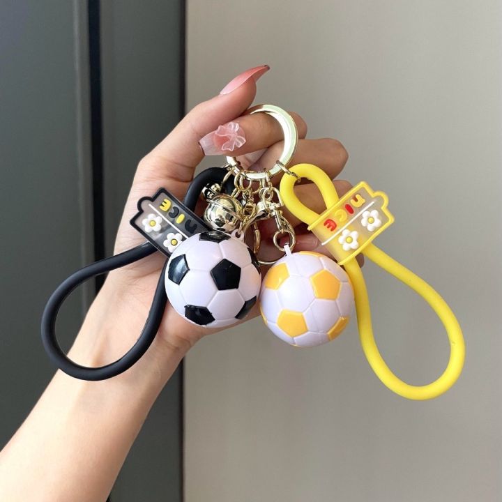 ⚽️พวงกุญแจบอลสายยาง YS116⚽️ พวงกุญแจลูกฟุตบอล ห้อยพวงุญแจรถ ห้อยกระเป๋า ...