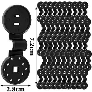 100/200ชิ้น คลิปพลาสติกสำหรับกันสาด / คลิปสำหรับตาข่ายบังแดดกลางแจ้ง / อุปกรณ์ทำสวนและตั้งแคมป์ / ตัวหนีบยึดตาข่ายรั้วสวน / ตะขอสำหรับกันสาด