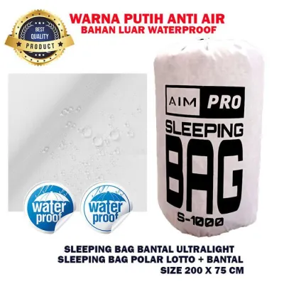 AIMPRO sleeping bag UL + bantal- sb - ultralight - polar