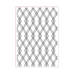 Grid Background Embossing Folder Plastic Embossing Template Easy to Use For DIY Crafts And Art Projects