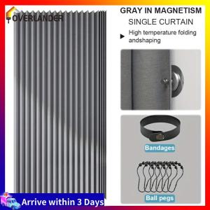 【Fast Shipping】 Durable Waterproof Magnetic Shower Curtain for Bathroom Foldable and Easy to Store