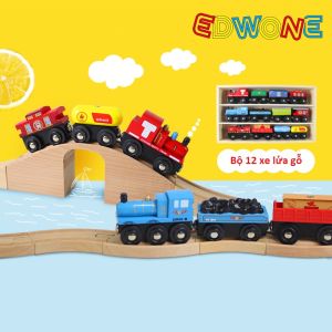 Các mẫu xe lửa gỗ (xe lẻ) có thể chơi được trên đường ray gỗ (sản phẩm không kèm đường ray)