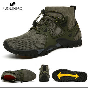 Fuguiniao 2022 Mens Mesh Hiking Shoes: Perfect Fit for Summer Wear & Outdoor Adventures