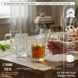 Bộ 12 Ly Thủy Tinh INDO 410ml Khắc Hoa – Ly Uống Đa Năng Cho Quán & Gia Đình