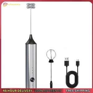 Winnereco Fast Handheld Drink Mixer 3 Speed Adjustable Detachable Whisk Drink Mixer Foamer for Coffee Lattes Cappuccino Matcha Hot Chocolate