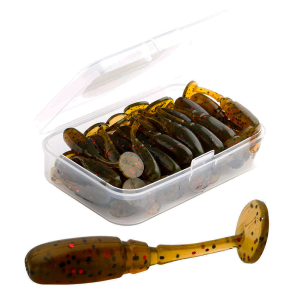 20PCS Soft Fishing Lure 35mm 0.7g T-Tail Paddle Bait Floating Artificial Lures for Bass Snakehead Freshwater Fishing