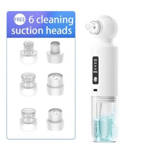 ERYRG Vacuum 6-head Blackhead Cleaner Facial Cleaning USB Charging Electric Blackhead Pore Cleaner Easy Operation Beauty Equipment Pore Vacuum Blackhead Remover Women and Men