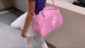 Dance Bag for Girls Cute Ruffle Lace Ballet Bag Small Duffle Bag Kids Tutu Dress Gym Crossbody Shoulder Bag Backpack