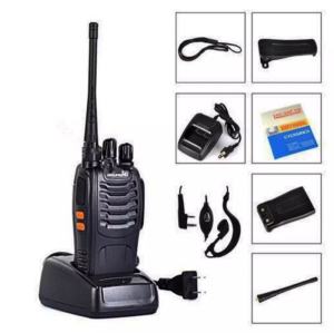 BF-888S walkie-talkie handstand sipil keamanan properti proyek hotel mini kecil HT Handy Talky Radio HT  Antena Radio HT Walkie Talkie Walky Handy Talky Baofeng Satu Pasang