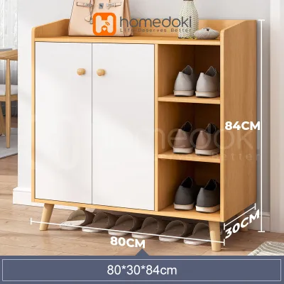 Homedoki Lemari Dapur Minimalis / Kabinet Dapur / Rak Serbaguna / Lemari Piring / Lemari Multifungsi