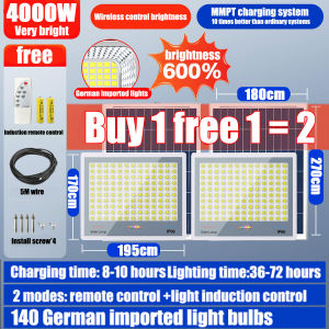【BUY 1 TAKE 1】BOSCll Solar Light Outdoor Waterproof 5000W Light outdoor LED solar flood light solar lights outdoor waterproof street light waterproof with remote control support