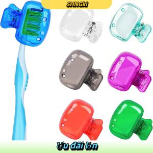 SHNGki Di động bàn chải đánh răng tổ chức Clip bàn chải đánh răng bao gồm bàn chải đánh răng di động bảo vệ lớp phủ Clip
