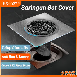 KOYOT Tutup Saringan Got 304 Stainless Steel 10*10cm Cover Floor Drain Saringan Saluran Air Anti Bau Anti Kecoa Anti-odori-insect Floor Drain Saringan Got Dapur / Kamar Mandi