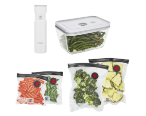 Zwilling Fresh & Save Vacuum Glass Containers  Airtight Heat-resist Starter Kit thermomix meal prep
