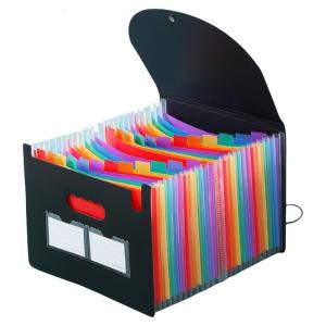 A4 13/25 Pockets File Folder Accordions Bag Document Bag Document Folder Paper Storage Bag School Office Supplies