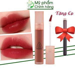 Son Kem Lì 3CE Sepia - Màu Đỏ Gạch Đậm 4.6g Blur Water Tint [CHÍNH HÃNG CHECK HIDDEN TAG]