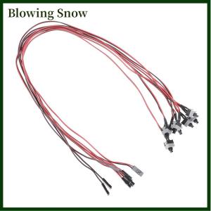 Blowing 10pcs50cm Power Button Switch Cable for PC Switches Reset Computer Push Button