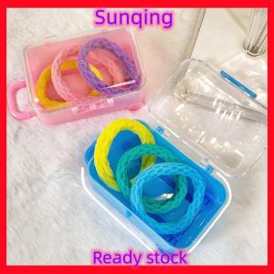 SQ Stationery [Flash Sale] Transparent Jewelry Box Creative Mini Trunk Jewelry Organizer Simple Earrings Hairpins Storage Box Desktop Organizer Box