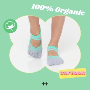 Thumb Toe Cartoon ถุงเท้าพิลาทิส นำเข้าจากเกาหลี